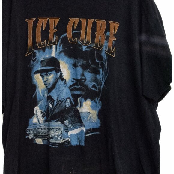Ice Cube Mens Black T Shirt Graphic Round Neck Casual Pullover Short Sleeve 3XL - Picture 5 of 8